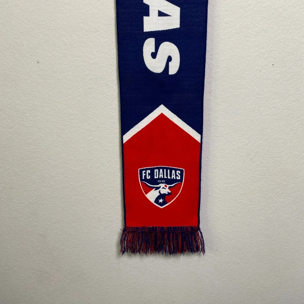 FC Dallas MLS‎ Soccer Ruffneck Scarf Vintage Retro Dallas Burn Double Sided Y2K